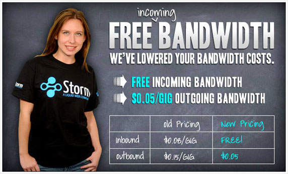 We're lowering your bandwidth cost - FREE incoming bandwidth!